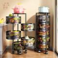 Food Storage 5 Layer Basket, Round Shape Rack. 