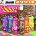Travel Water Bottle With Ice Cube Tube | Sports Water Bottle 600ml. 
