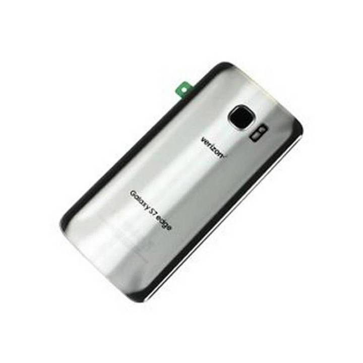 Samsung Galaxy S7 Edge Orignal Back Gorilla Glass Cover Repair Part- Silver