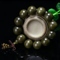 Sichuan Phoebe Sheareri Submerged Wood Bracelet Ebony Old Materials Cat Eyes Full of Gold Silk Beads Men and Women Bracelet for Couple. 