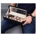 6 Grids Transparent Leather Watch Box With Leather Grids Best For Organizing Watches,Bracelets Easily in Our Acrylic Watch box. Limited Stock Available!!. 
