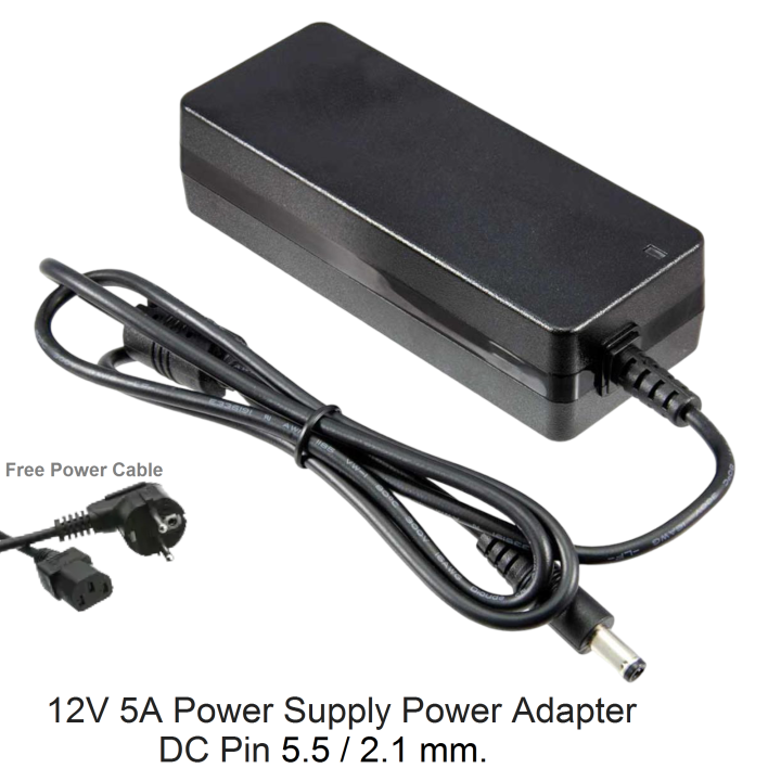 12V 5A Power Supply Branded Power Adapter 12 volt 5 Ampere 12v 5amp