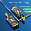 PD20 22W Fast Charging Power Bank 10000mAh Portable USB C Transparent External Auxiliary Battery PowerBank. 