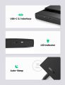 2.5 Inch Hard Drive Enclosure, USB C 3.1 6Gbps External HDD Case, UASP Supported, Compatible with 2.5 Inch SATA SSD HDD up to 10TB Crucial MX500 EVO 870, Driver-free on PC Laptop_MacBook PS4. 