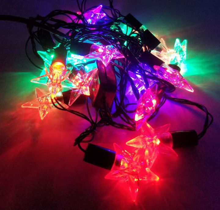 STAR FAIRY LIGHT MULTICOLOR LED STAR FAIRY LIGHT ( 18 STARS ELECTRIC FAIRY LIGHT )