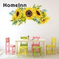 HomeInn Wall Stickers Strong Stickiness Spring Themed Sunflower Sticker DIY Wall Art Decor. 