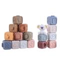 Baby Silicone Building Blocks Montessori Toys for Babies Squeeze Stacker Teething Toys Early Learning Toy Toddler Boys Girls. 