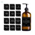 12x Soap Labels for Bottles 80mm*70mm Spray Bottle Hand Stickers for Shampoo. 