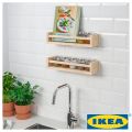 IKEA Bekväm Spice Rack - Multi Purpose Wooden Kitchen Shelf - Birch Color Made of Wood. 