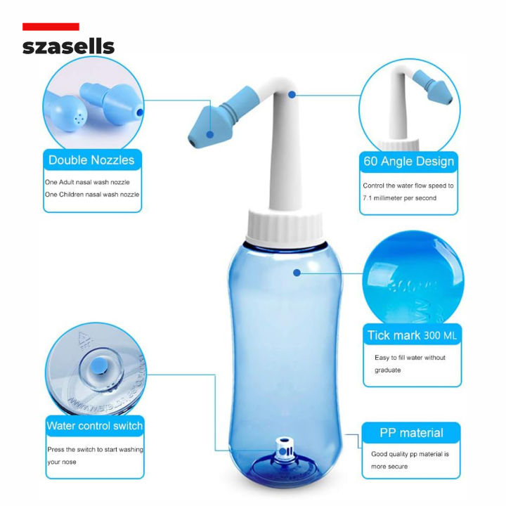 300ml%20Nasal%20Rinse%20Wash%20Push%20Button%20Self%20Draining%20Neti%20Pot%20For%20Congestion%20Sneezing%20Pollution%20Flu%20Cold%20Smog%20Dry%20Passage%20and%20Allergy%20With%20Two%20Color%20Options%20of%20Blue%20and%20Purple%20Waterpulse%20NetiPot%20by%20SZASELLS%20-%20Image%204