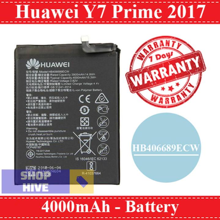 Huawei Y7 Prime 2017 Battery HB406689ECW Replacement Premium Quality 4000mAh Battery For Huawei Y7 Prime 2017