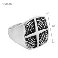 Vintage Nordic Compass Ring for Men Boys 316L Stainless Steel Cross Rings Bike Amulet Fashion Party Jewelry Gifts Wholesale. 