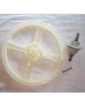 Pack of 4 (Dawlance) Plastic Pully + Plastic Shaft + Screw + Pully Nut Washing Machine Parts - P04D-2. 