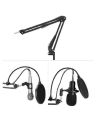 BM800 Professional Suspension Microphone Kit Studio Live Stream Broadcasting Recording Condenser Microphone Set. 