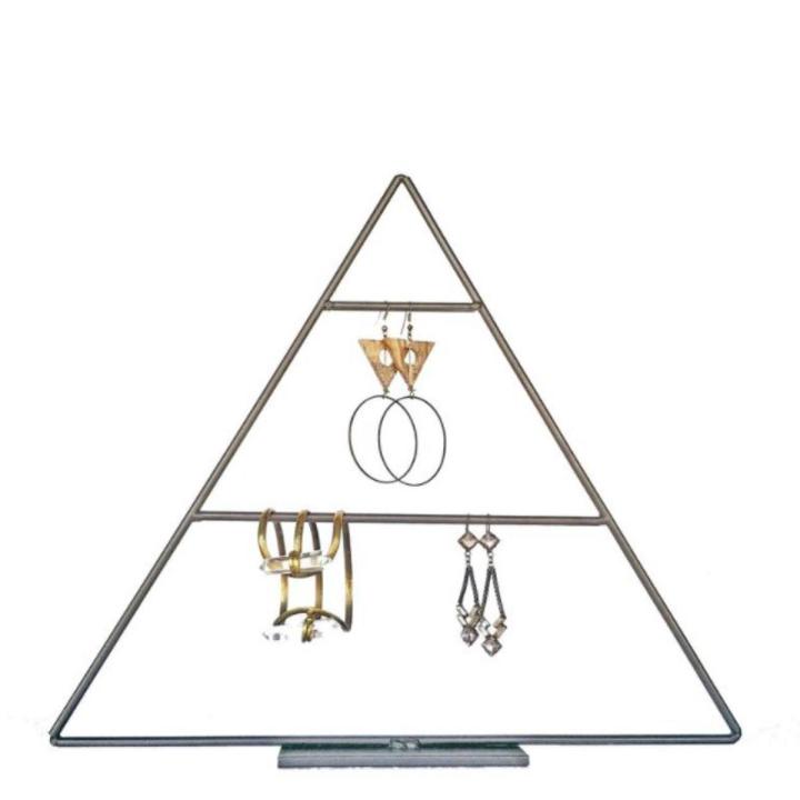 Earrings Jewelry Organizer Display Holder Stand Jewelry Holder Earrings Necklace Rack Display, Triangle Earring Stand, Earring Holder, Earring Display, Jewelry Storage