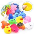 6 Pcs - Soft Rubber Baby Bath Toys Set - Whistle Water Toy For Kids Boys and Girls. 