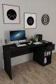 Home Office Desk (Study Table) Simple With One Drawer,Black And White. 