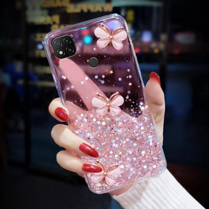 For Xiaomi Redmi 10A Redmi 9C Back Cover Luxury 3D Shiny