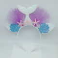 Decorative Head Band Practical Faux Leather Mermaid Tail Exquisite Hairhoop Headband for Home. 