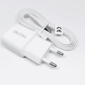 Tecno Fast Charger 18W Adapter with Data Cable TypeC USB Fast Charging for All Tecno Mobile Smart Phones. 
