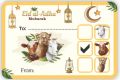 Eid Al Adha Mubarik Eid Meat Stickers size 2 x 3 inch. 