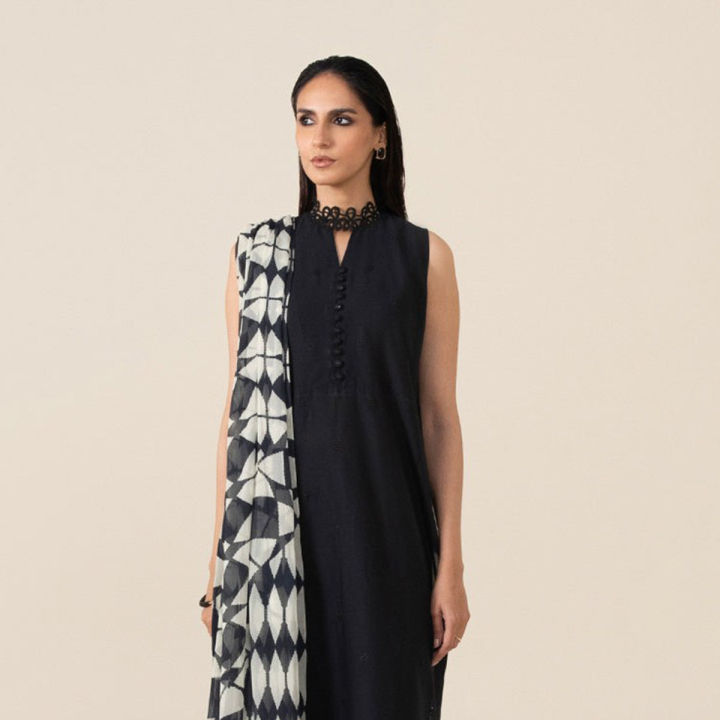 Sapphire Unstitched - 3 Piece - Embroidered Textured Lawn Suit