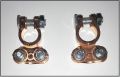12v Car Battery Terminals Positive and Negative Connectors. 
