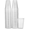 Disposable Drinking Glasses Cups Transparent Plastic Large-Pack ( Size 6oz & 4oz ) of 100. 