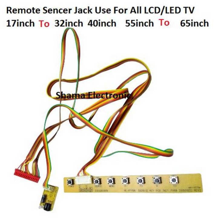 LCD/LED TV Remote control Sensor kit jack and Button Panel Kit Use All LCD/LED TV