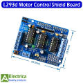 L293D Motor Drive Shield dual for arduino Duemilanove, Motor drive expansion board motor control shield by Electrica. 