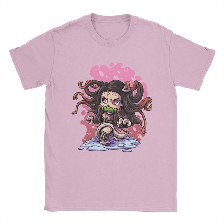 Demon Slayer anime Kamado nezuko T shirt men 100% cotton for male T-shirts crew neck tee shirt short sleeve clothing gift idea