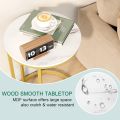 Function Home C Table End Table, C Shaped Sofa Side Table, Couch Tables That Slide Under, Snack Accent Table for Living Room Bedroom Small Space. 