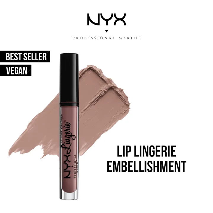 NYX%20Professional%20Makeup%20-%20Cosmetics%20Lip%20Lingerie%20Liquid%20Lipstick%2002%20Embellishment%20-%20Image%202