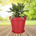 (Pack of 3 & 6) High Quality Fiber Plastic Flower Pot (Multicolor - Height: 8"  &  Dia: 7 inches), Flexible for indoor and outdoor use, Greenness Nursery Multi-Color Well Designed Large Gamla Pot, Nursery Crown Pot for Garden Balcony Flowering Pot. 