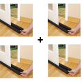 Pack of 4 Door Dust Stopper  Flexible Door Bottom Sealing Strip Guard Blocker Sealer Door Dust Stopper Weatherstrip Door Stopper Wind Guard. 