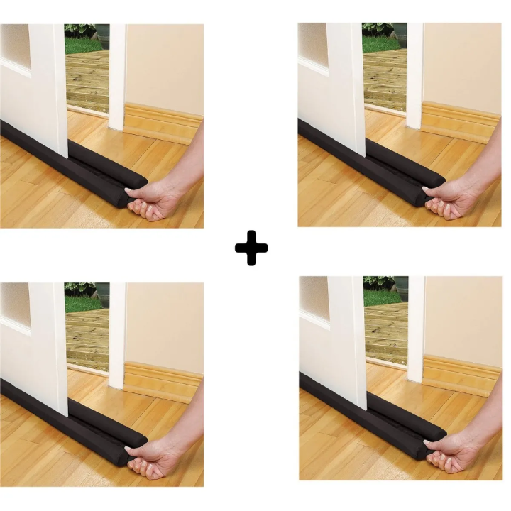 Pack of 4 Door Dust Stopper  Flexible Door Bottom Sealing Strip Guard Blocker Sealer Door Dust Stopper Weatherstrip Door Stopper Wind Guard