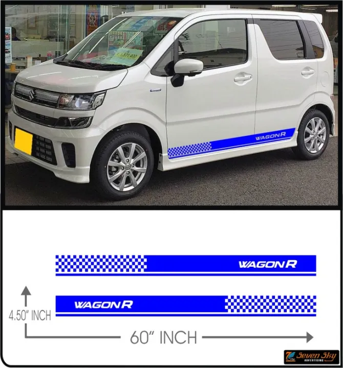Car Side Body Stickers WAGON R Buddy Van Mini Car Alto Car Hybrid Car ...