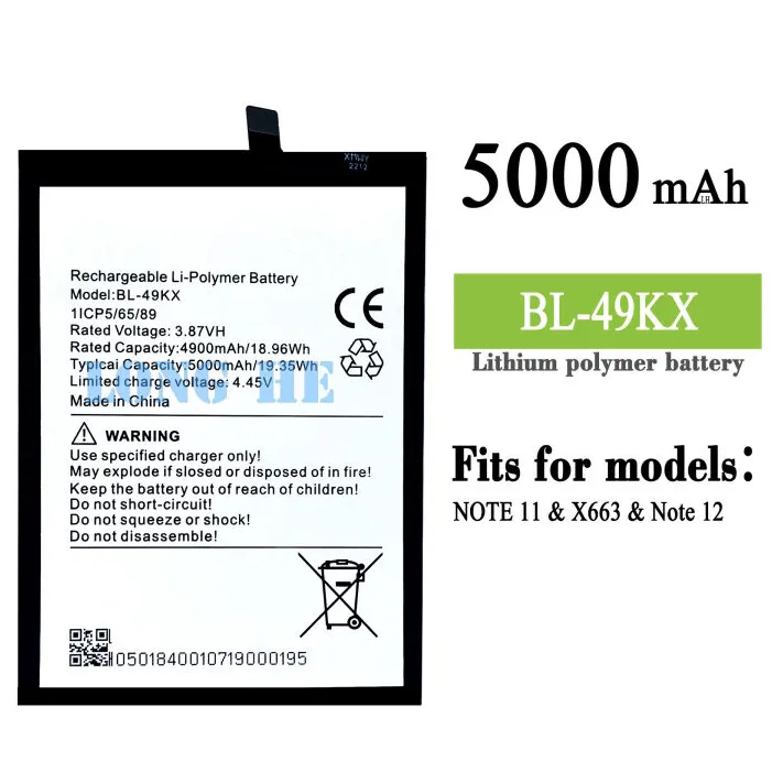 Infinix%20Note%2011%20(X663)%20/%20Note%2012%20G96%20(X670)%20Battery%20Replacement%20BL-49KX%20Battery%20with%205000mAh%20Capacity%20_%20Silver%20-%20Image%202