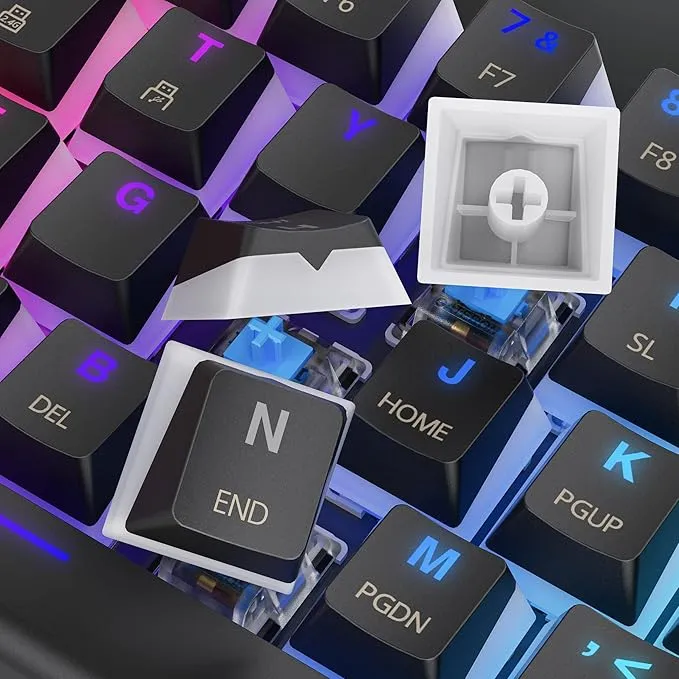 Tezarre%20TK63%20Wireless%20Keyboard%20Bluetooth/2.4G/USB%20Wired%2060%25%20Mechanical%20Gaming%20Keyboard%20RGB%20Backlit%20PBT%20Pudding%20Keycaps%20Hot-Swappable%20-%20Image%206