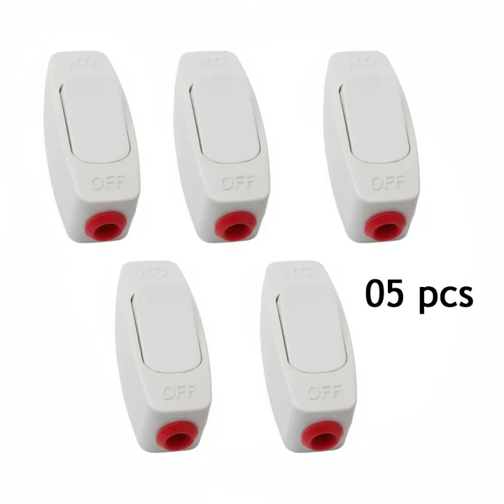 Hanging In-Line Cord Switch | On/Off Push Button for Bedside & Table ...