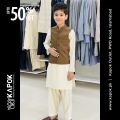 Caramel Waistcoat for Boys | Kapok Kids. 