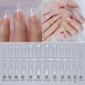 120pcs Nail Tips Extensoin Capsule Artificial Nails Full Cover Sculpted Soft Gel X Almond False Nail Press On. 