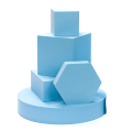8 Pcs Cosmetics Photo Background Props Foams Geometry Square Photography Decor INS Square Geometry Photo Prop Set,Blue Durable Easy Install. 