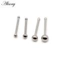 Alisouy 1PC Nose Studs Bar 316L Stainless Steel Ball Nose Piercing Pin Earrings Women Nose Rings Fashion Body Jewelry. 