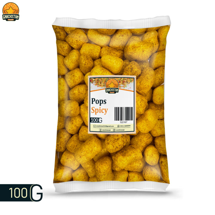 Snackistan Crispy Spicy Masala Pops 100g