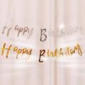 Large Happy Birthday Banner Bunting Hang Party Decor Banner Party Decorations. 