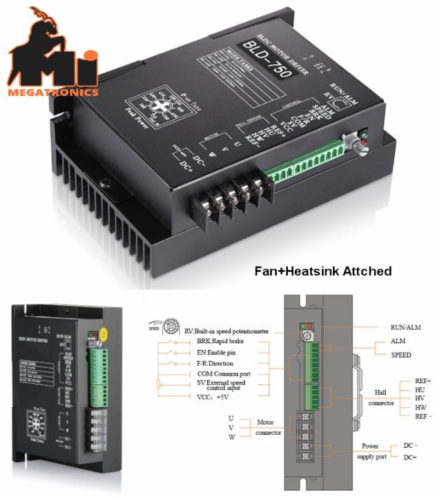 BLD-750 Brushless DC Motor Driver BLDC controller 750W 24V 36V 48V with Hall DC1