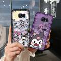 Anti-knock protective Phone Case For Samsung Galaxy S7 Edge/G9350 TPU Cartoon Graffiti Anti-dust Back Cover Card slot. 