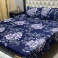 New Desion Cotton Crysal  Bed Sheet Set -Double Bed Sheet - Size Standard Size. 
