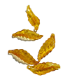 Pack of 40gms Beads, Yellow Curved Leaf Tussle (Latkan) Acrylic Beads For DIY Jewelry Making, Jewelry, DIY, And Crafting Accessories. 